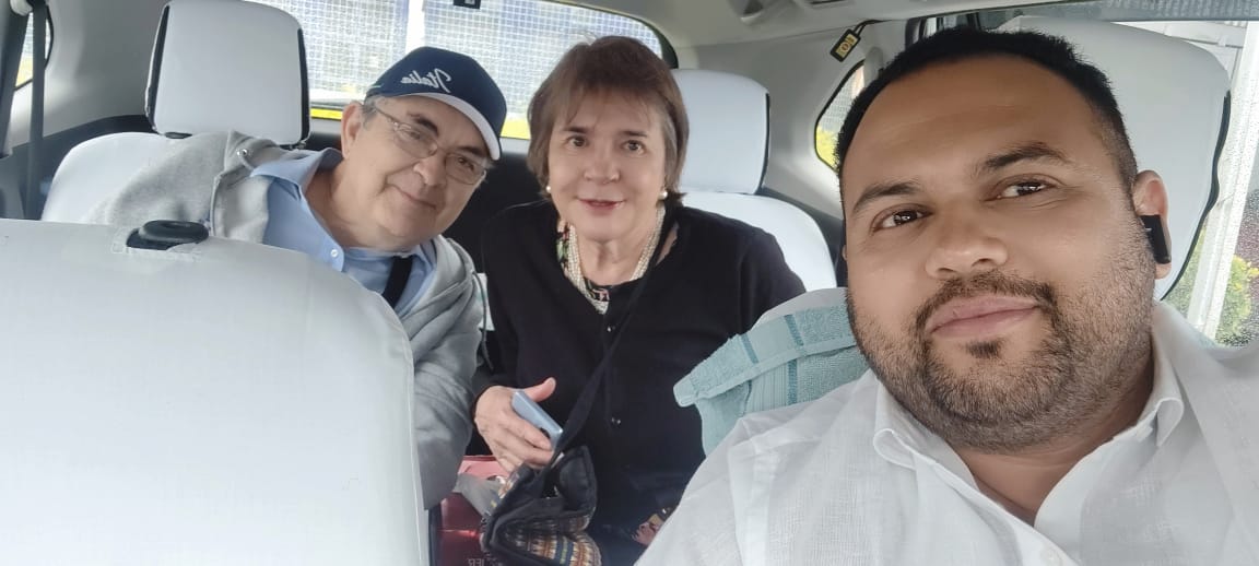 Guests seated comfortably in the car on a long drive